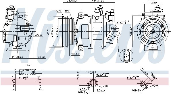 Nissens 89421 - Kompressor, kondisioner furqanavto.az