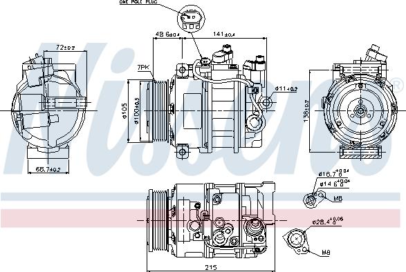 Nissens 89520 - Kompressor, kondisioner furqanavto.az