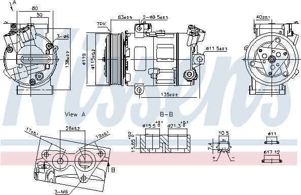 Nissens 890947 - Kompressor, kondisioner furqanavto.az