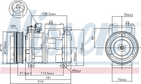 Nissens 89093 - Kompressor, kondisioner furqanavto.az