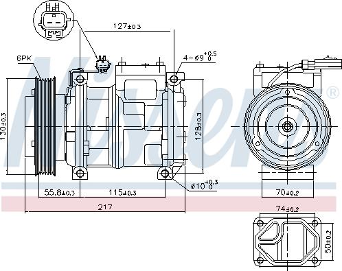 Nissens 89097 - Kompressor, kondisioner furqanavto.az