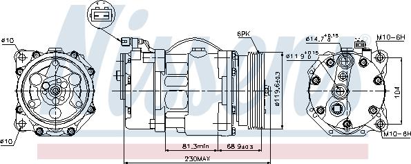 Nissens 89040 - Kompressor, kondisioner furqanavto.az