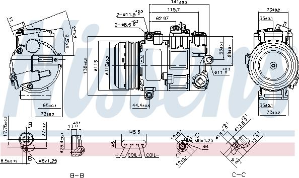 Nissens 890696 - Kompressor, kondisioner furqanavto.az