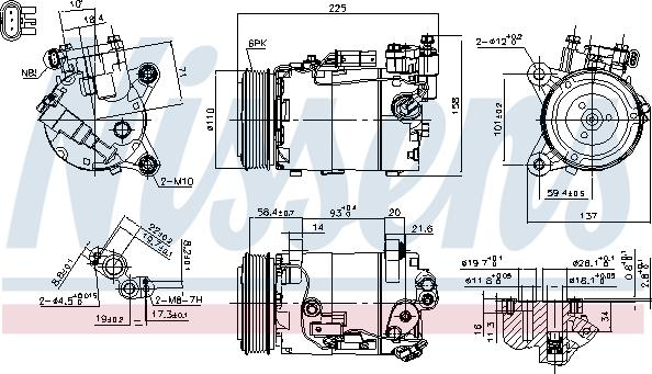 Nissens 890600 - Kompressor, kondisioner furqanavto.az