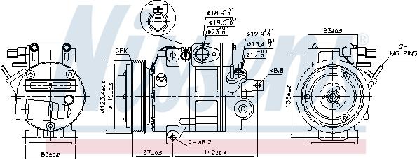 Nissens 890685 - Kompressor, kondisioner furqanavto.az