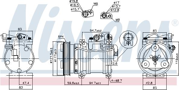 Nissens 890688 - Kompressor, kondisioner furqanavto.az