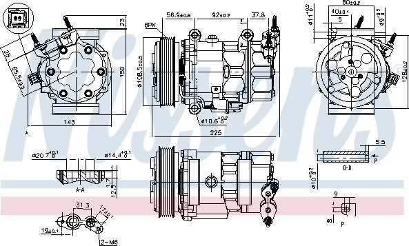 Nissens 890041 - Kompressor, kondisioner furqanavto.az