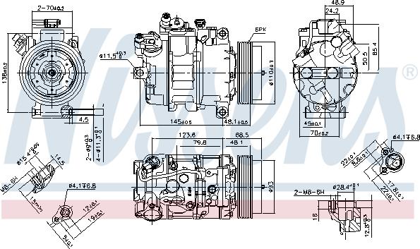 Nissens 890070 - Kompressor, kondisioner furqanavto.az