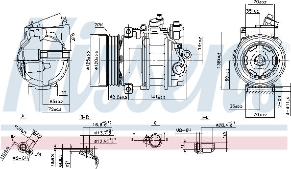 Nissens 890140 - Kompressor, kondisioner furqanavto.az