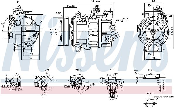 Nissens 890893 - Kompressor, kondisioner furqanavto.az