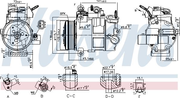 Nissens 890800 - Kompressor, kondisioner furqanavto.az