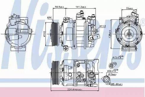 Nissens 89020 - Kompressor, kondisioner furqanavto.az