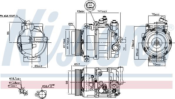 Nissens 89033 - Kompressor, kondisioner furqanavto.az