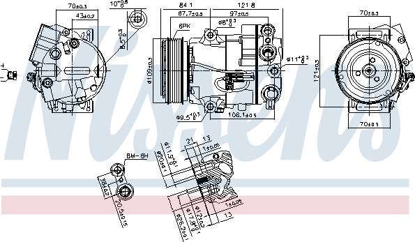 Nissens 890259 - Kompressor, kondisioner furqanavto.az