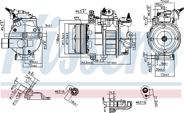 Nissens 890250 - Kompressor, kondisioner furqanavto.az