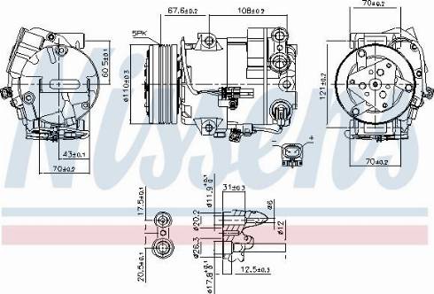 Nissens 890268 - Kompressor, kondisioner furqanavto.az