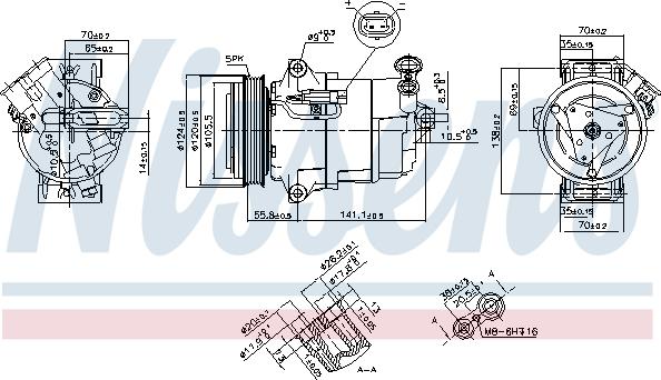 Nissens 890262 - Kompressor, kondisioner furqanavto.az
