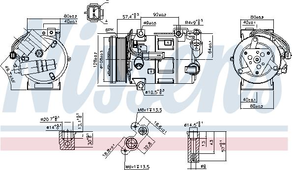 Nissens 890210 - Kompressor, kondisioner furqanavto.az