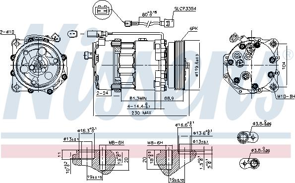 Nissens 890761 - Kompressor, kondisioner furqanavto.az