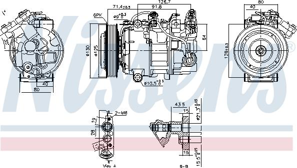 Nissens 890763 - Kompressor, kondisioner furqanavto.az