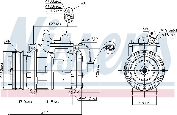 Nissens 89147 - Kompressor, kondisioner furqanavto.az