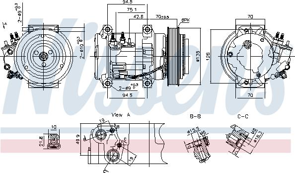 Nissens 891052 - Kompressor, kondisioner furqanavto.az