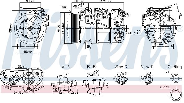 Nissens 891017 - Kompressor, kondisioner furqanavto.az