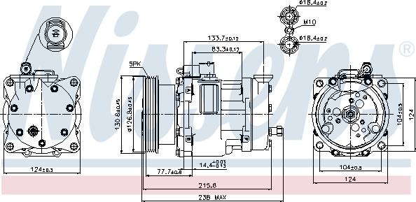 Nissens 89187 - Kompressor, kondisioner furqanavto.az