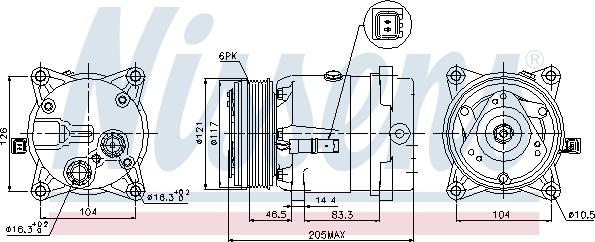 Nissens 89122 - Kompressor, kondisioner furqanavto.az