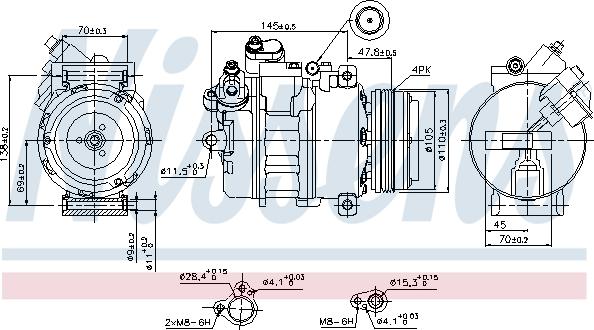 Nissens 89341 - Kompressor, kondisioner furqanavto.az