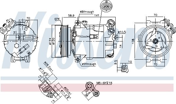 Nissens 89343 - Kompressor, kondisioner furqanavto.az