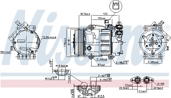 Nissens 89336 - Kompressor, kondisioner furqanavto.az