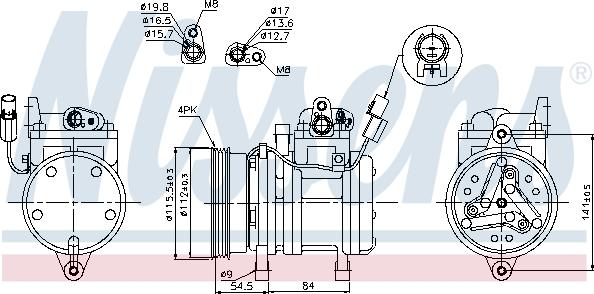 Nissens 89255 - Kompressor, kondisioner furqanavto.az