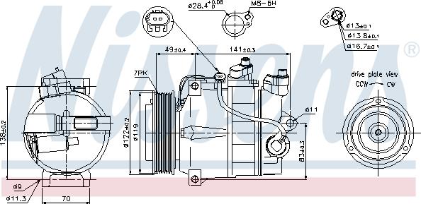 Nissens 89200 - Kompressor, kondisioner furqanavto.az