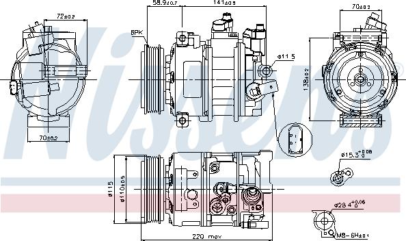 Nissens 89211 - Kompressor, kondisioner furqanavto.az