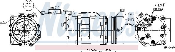 Nissens 89224 - Kompressor, kondisioner furqanavto.az