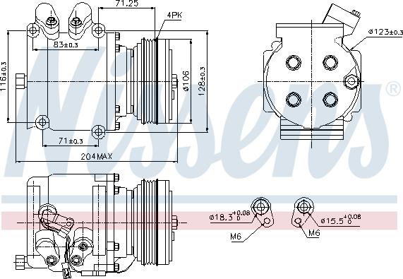 Nissens 89226 - Kompressor, kondisioner furqanavto.az