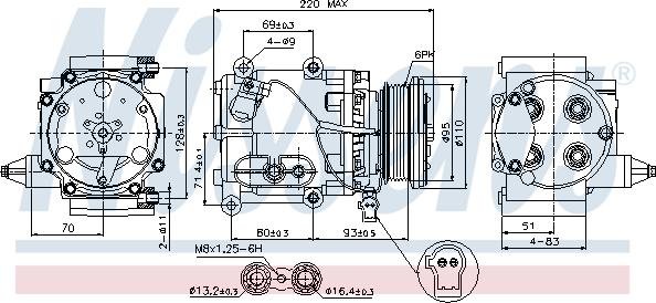 Nissens 89228 - Kompressor, kondisioner furqanavto.az