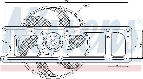 Nissens 85597 - Fen, radiator furqanavto.az