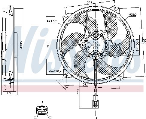 Nissens 85561 - Fen, radiator furqanavto.az