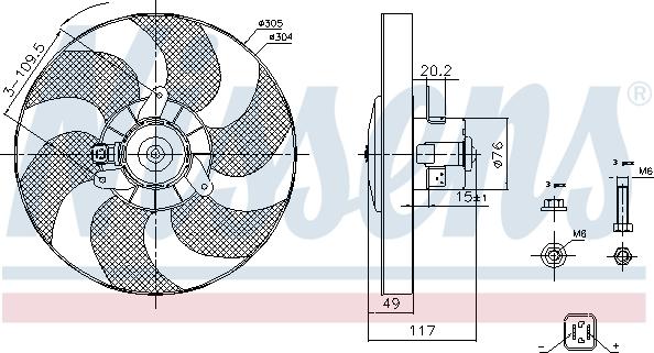 Nissens 85658 - Fen, radiator furqanavto.az