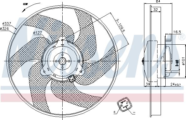 Nissens 85666 - Fen, radiator furqanavto.az