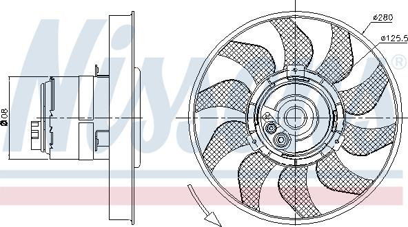 Nissens 85619 - Fen, radiator furqanavto.az