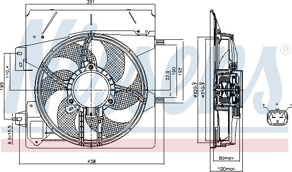 Nissens 85670 - Fen, radiator furqanavto.az