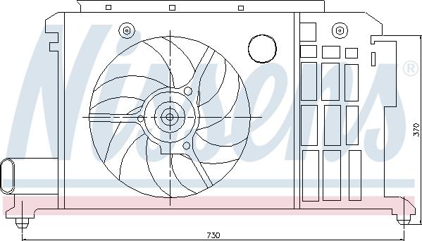 Nissens 85058 - Fen, radiator furqanavto.az