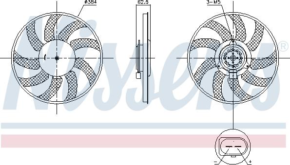 Nissens 850099 - Fen, radiator furqanavto.az