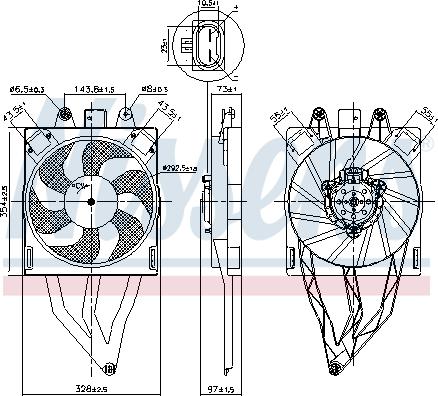 Nissens 850066 - Fen, radiator furqanavto.az