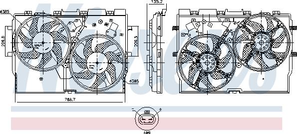 Nissens 850004 - Fen, radiator furqanavto.az