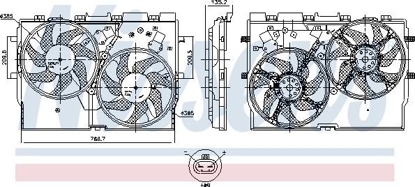 Nissens 850005 - Fen, radiator furqanavto.az