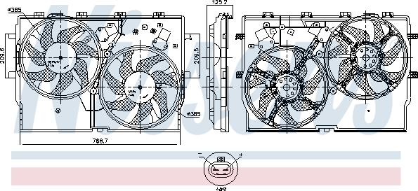 Nissens 850001 - Fen, radiator furqanavto.az